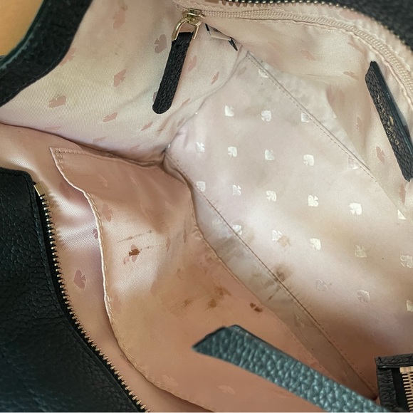 Kate Spade Rowe Small Zip Satchel Purse Crossbody Bag Pebbled Leather Classic - Picture 14 of 14